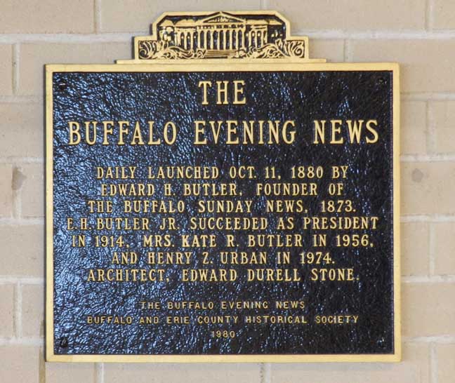Jeg spiser morgenmad symbol Retfærdighed The Buffalo News Building