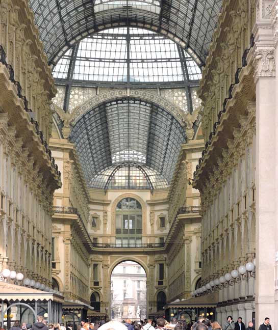 Glass Roof Of Galleria Vittorio Emanuele II, One Of The World's