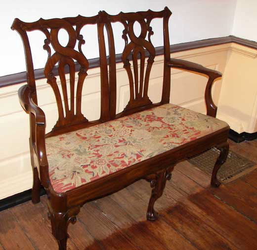 Chippendale settee